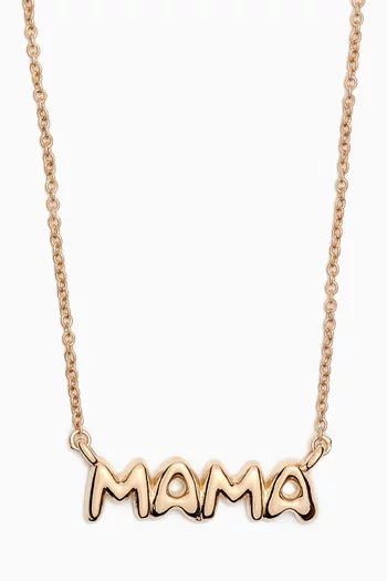 Bubble Tea Mama Necklace in 10kt Yellow Gold