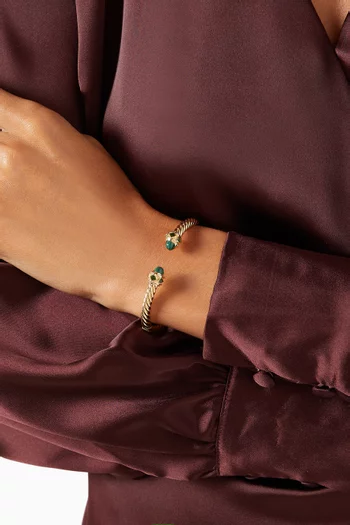 Renaissance® Bracelet with Malachite & Chrome Diopside in 18kt Yellow Gold