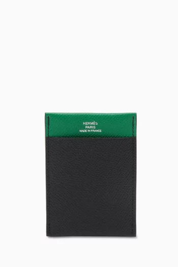 Unused MC2 Gama Card Holder in Epsom Leather
