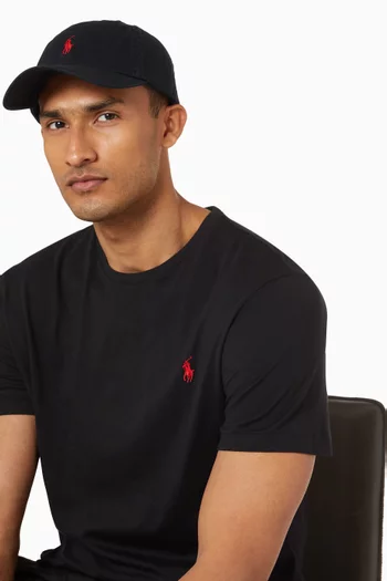 Logo Embroidered Cap in Cotton
