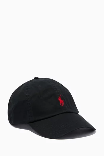 Logo Embroidered Cap in Cotton
