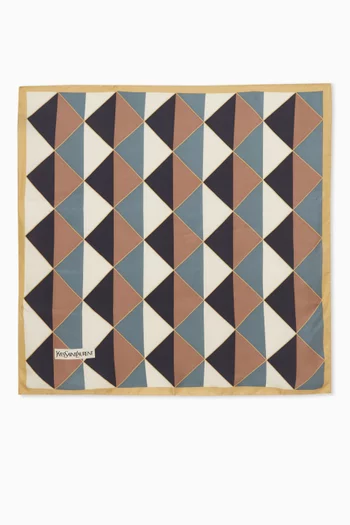 Square Scarf in Silk Twill
