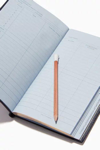 "Golf Notes" Panama Notebook in Crossgrain Leather
