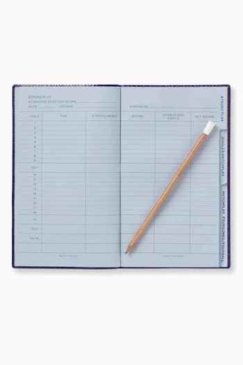 "Golf Notes" Panama Notebook in Crossgrain Leather