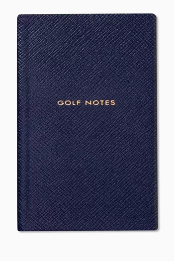 "Golf Notes" Panama Notebook in Crossgrain Leather