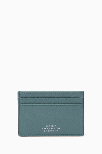 Panama Flat Card Holder in Crossgrain Leather