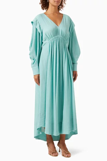 Faith Midi Dress in Textured Fabric