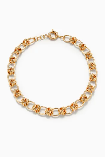 Elizabeth Chain Necklace in Gold-plated Metal