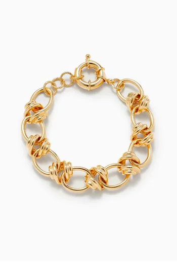 Elizabeth Chain Bracelet in Gold-plated Metal