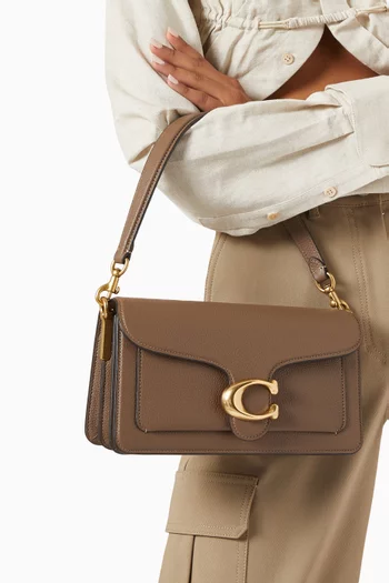 حقيبة كتف تابي جلد حبيبي