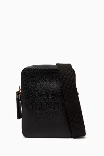 Valentino Garavani Small VLTN Crossbody Bag in Leather