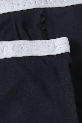 طقم بوكسر بشعار الماركة قطن جيرسيه، قطعتان