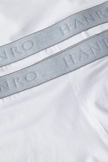 طقم بوكسر بشعار الماركة قطن جيرسيه، قطعتان