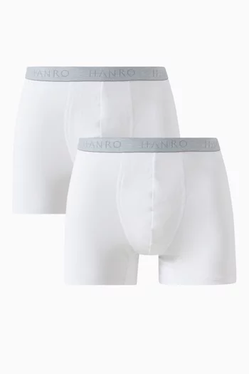 طقم بوكسر بشعار الماركة قطن جيرسيه، قطعتان