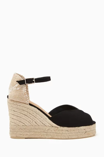 Bianca 110 Espadrille Wedges in Canvas