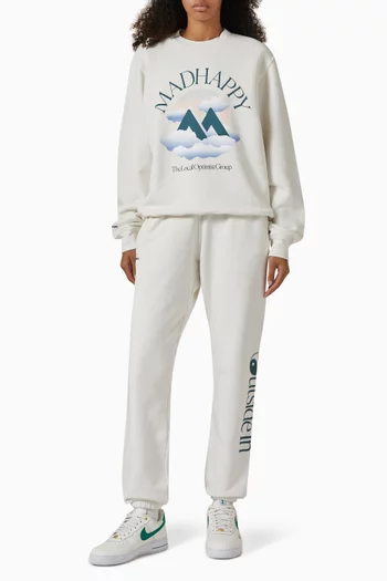 بنطال رياضي أوت دورز مطبوع صوف قطني