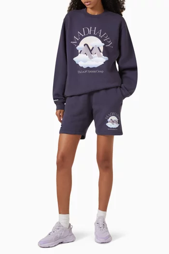 Outdoors Printed Sweatshirt in Cotton-fleece