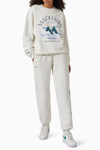 Outdoors Printed Sweatshirt in Cotton-fleece