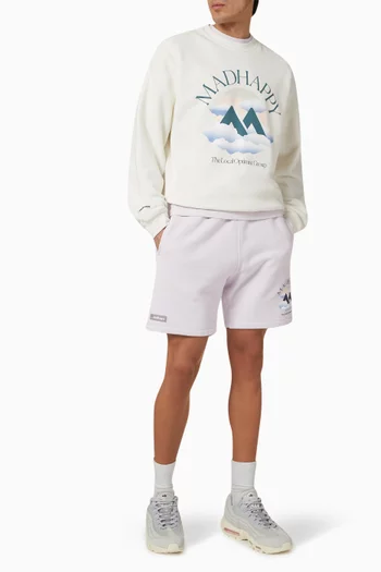 Outdoors Print Sweatshirt in Cotton-fleece