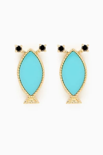 Petits Personnages Diamond Earrings in 9kt Gold