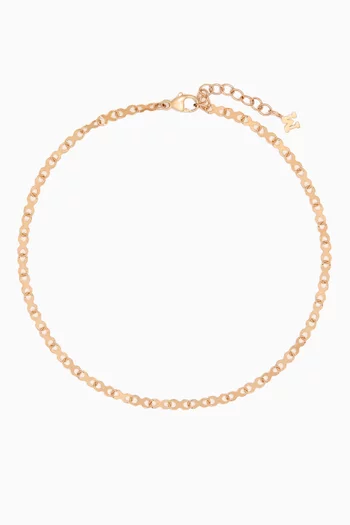 Infinity Chain Anklet in 14kt Gold