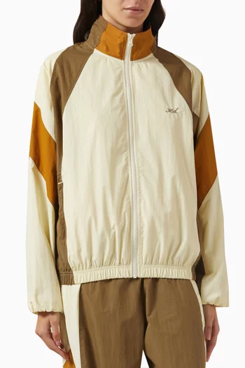 Carter Colour-block Wind Jacket in Cotton Blend