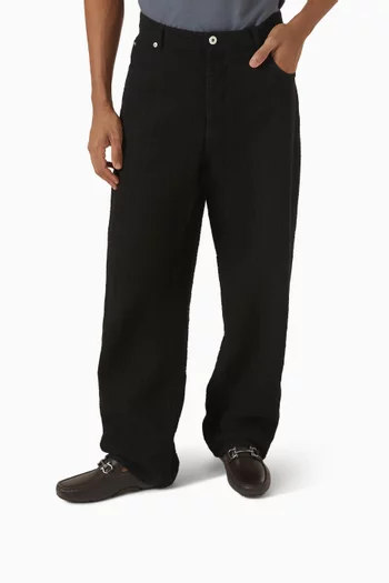 Gancini Ornament Driver Shoes in Calfskin Leather