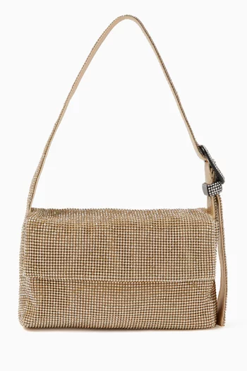 Mini Vitty Mignon Shoulder Bag in Rhinestone Crystal Mesh