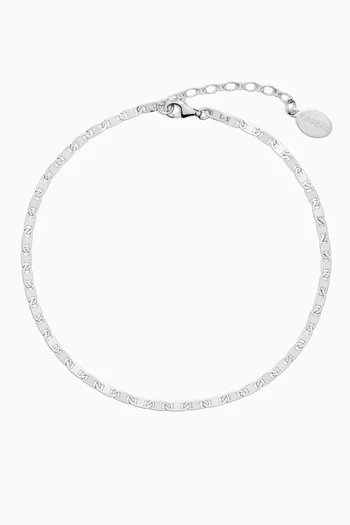 Slim Chain Anklet in 925 Sterling Silver