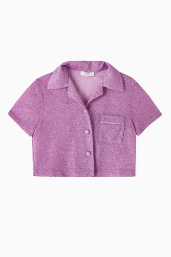 Glittered Shirt in Polyamide-blend