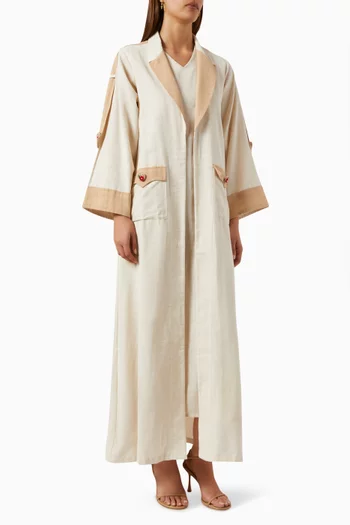 Elle Jacket Abaya Cord in Cotton, Set of 2