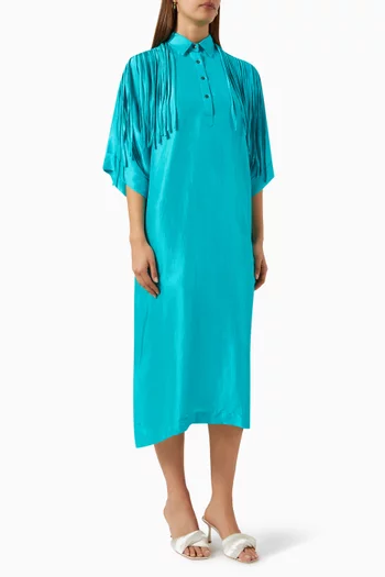 Selma Midi Dress in Pure Silk