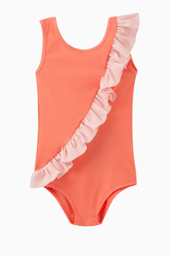 India Coral Swimsuit in Polyamide Blend