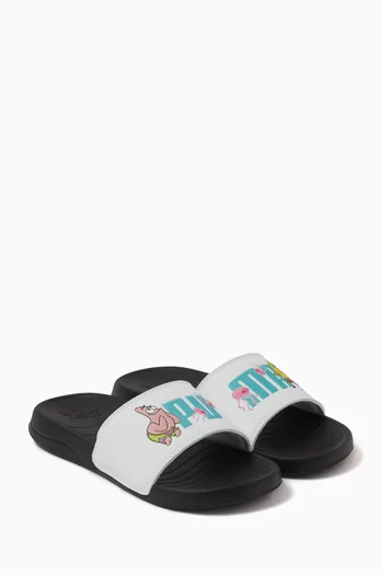 x Spongebob Popcat 2.0 Slide Sandals in Rubber