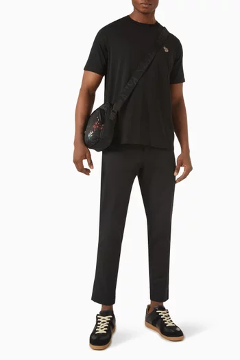 تي شيرت بشعار زيبرا قطن عضوي