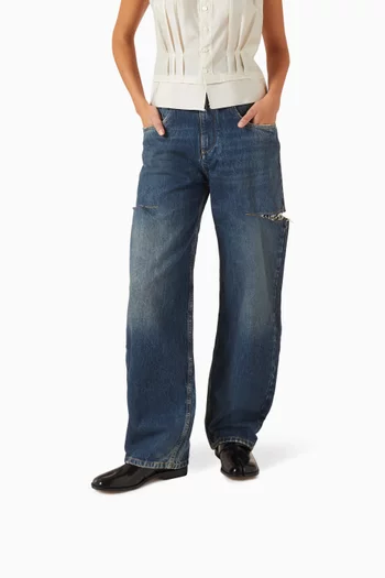 حذاء تابي سهل الارتداء جلد عجل