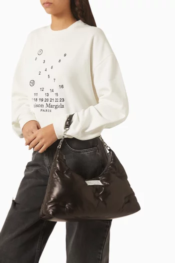 Glam Slam Hobo Shoulder Bag in Quilted Leather