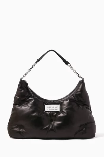 Glam Slam Hobo Shoulder Bag in Quilted Leather