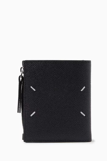 Four-stitch Wallet in Leather