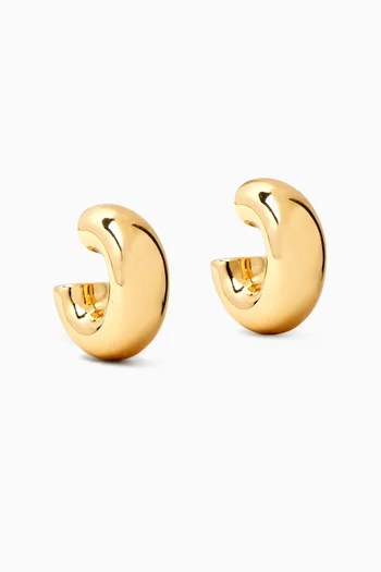 The Polished Chubbie Earrings in Gold-plated Metal
