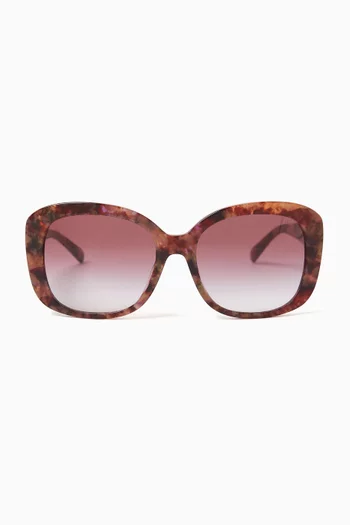 Oversized D-frame Sunglasses in Acetate