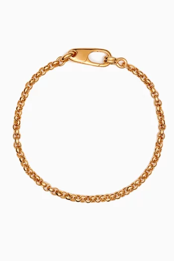 Carabiner Bracelet in Gold Vermeil