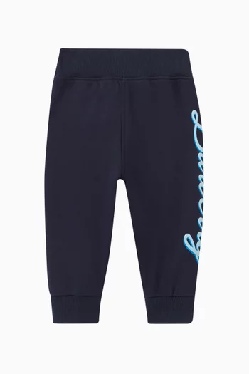 Sutton Script Logo Trackpants in Cotton