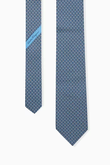 ربطة عنق بنقشة جانشيني حرير