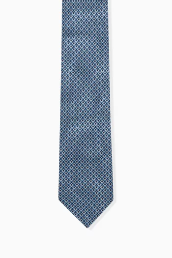 ربطة عنق بنقشة جانشيني حرير