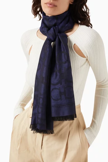 وشاح بشعار غانشيني مزيج حرير