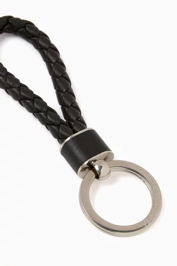 سلسلة مفاتيح جلد مجدول