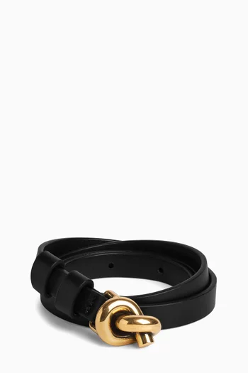 Knot Belt in Calfskin Leather