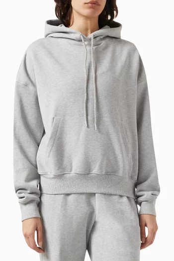 Drawcord Hoodie in Jersey