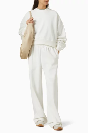 x HB Oversized Track Sweatshirt in Cotton-fleece